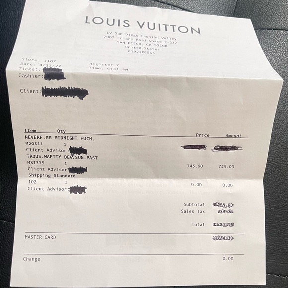 Louis Vuitton Midnight Neverfull Pouch Wristlet - Picture 6 of 15